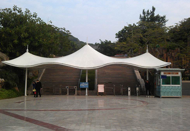 出入口膜結(jié)構(gòu)工程案例